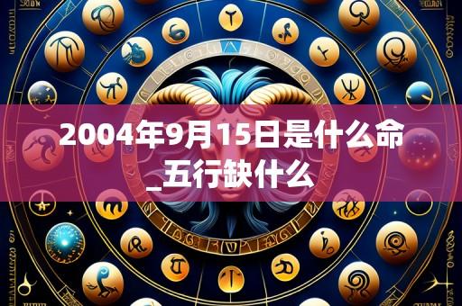 2004年9月15日是什么命_五行缺什么
