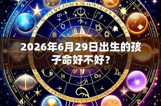 2026年6月29日出生的孩子命好不好？