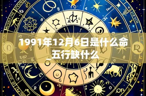 1991年12月6日是什么命_五行缺什么