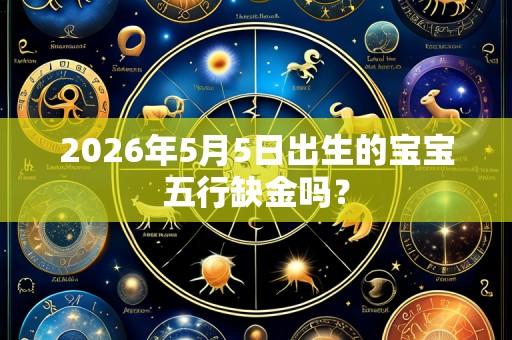 2026年5月5日出生的宝宝五行缺金吗?
