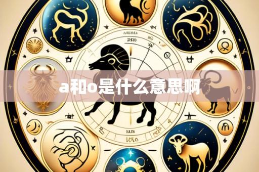 a和o是什么意思啊