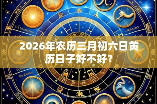 2026年农历三月初六日黄历日子好不好？