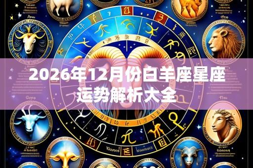 2026年12月份白羊座星座运势解析大全