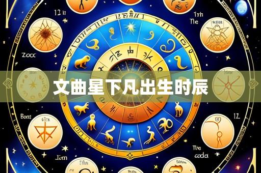 文曲星下凡出生时辰
