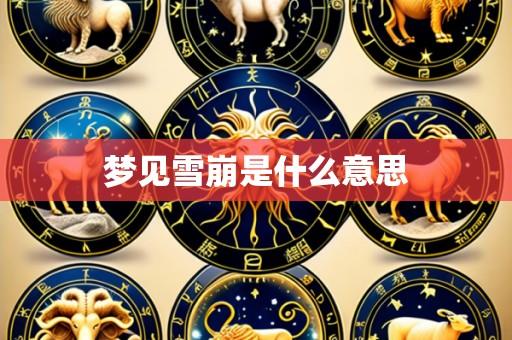梦见雪崩是什么意思