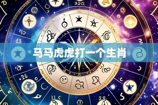 马马虎虎打一个生肖
