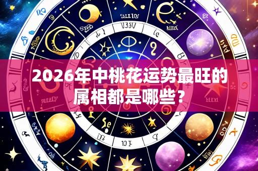 2026年中桃花运势最旺的属相都是哪些?