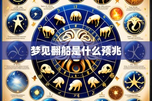 梦见翻船是什么预兆