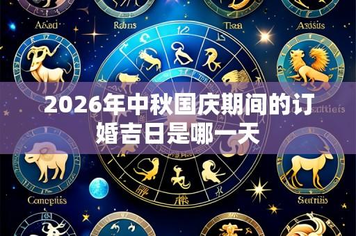 2026年中秋国庆期间的订婚吉日是哪一天