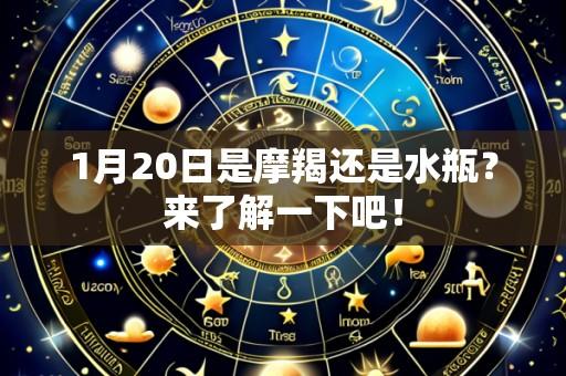 1月20日是摩羯还是水瓶?来了解一下吧!