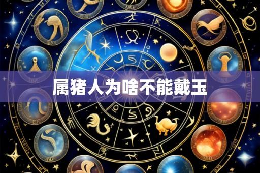 属猪人为啥不能戴玉