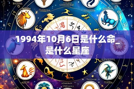1994年10月6日是什么命_是什么星座