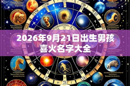 2026年9月21日出生男孩喜火名字大全