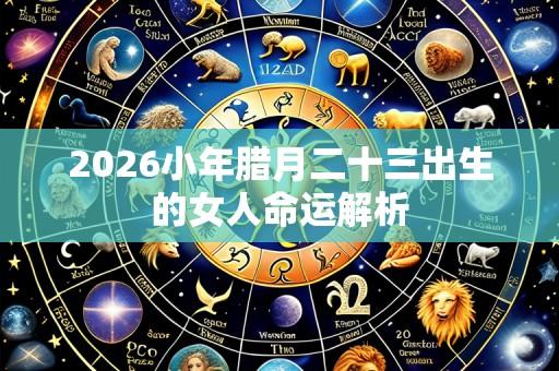 2026小年腊月二十三出生的女人命运解析