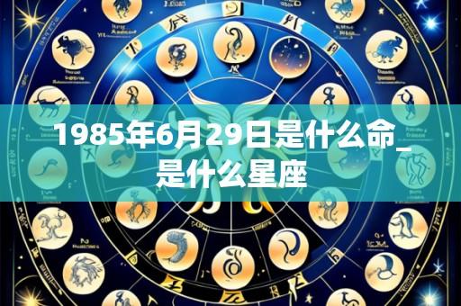 1985年6月29日是什么命_是什么星座