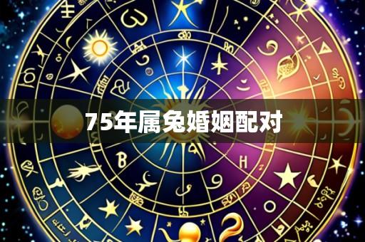 75年属兔婚姻配对