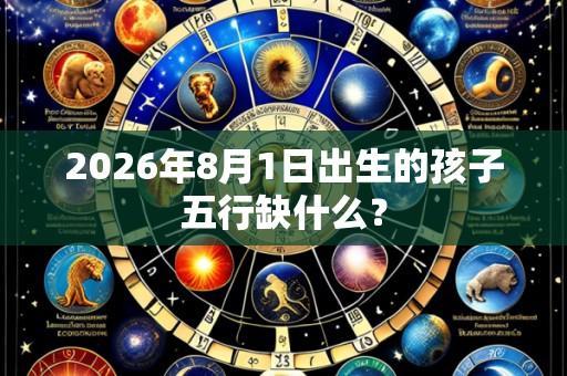 2026年8月1日出生的孩子五行缺什么?