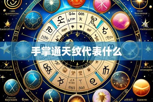 手掌通天纹代表什么
