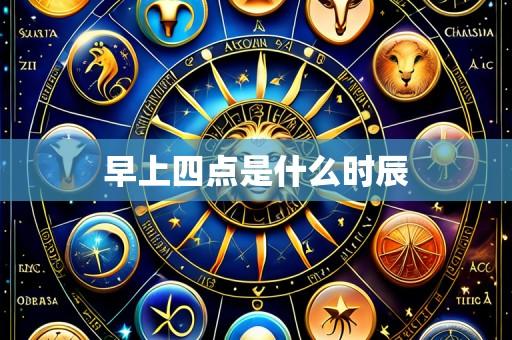 早上四点是什么时辰