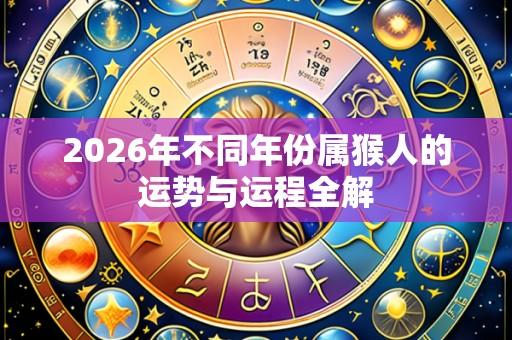 2026年不同年份属猴人的运势与运程全解