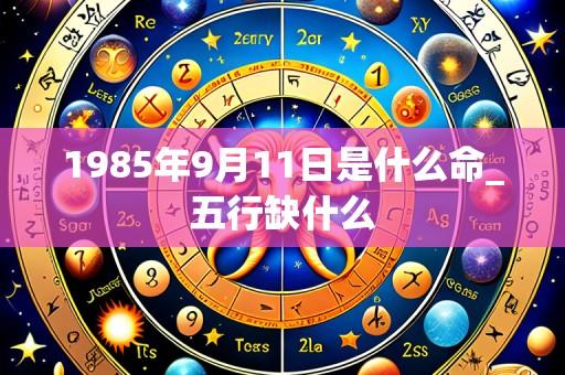 1985年9月11日是什么命_五行缺什么