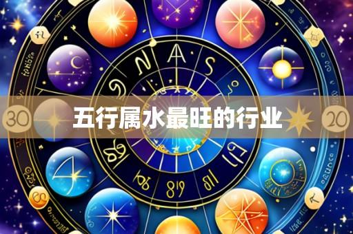 五行属水最旺的行业