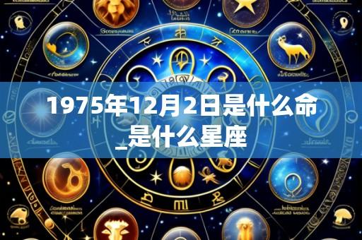 1975年12月2日是什么命_是什么星座