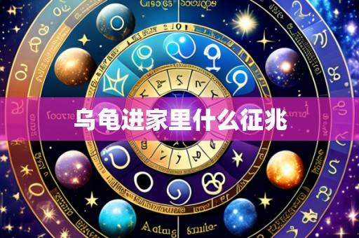 乌龟进家里什么征兆
