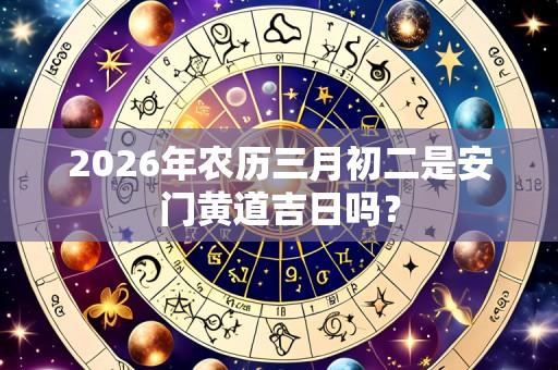 2026年农历三月初二是安门黄道吉日吗?