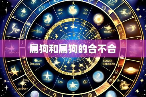 属狗和属狗的合不合