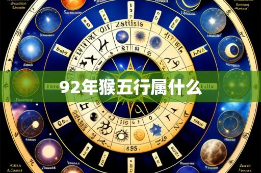 92年猴五行属什么