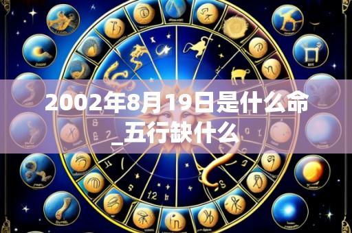 2002年8月19日是什么命_五行缺什么