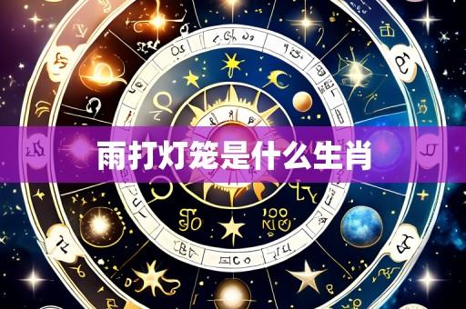 雨打灯笼是什么生肖