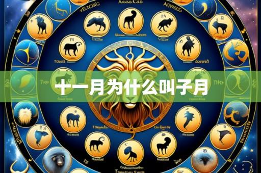十一月为什么叫子月