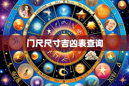 门尺尺寸吉凶表查询