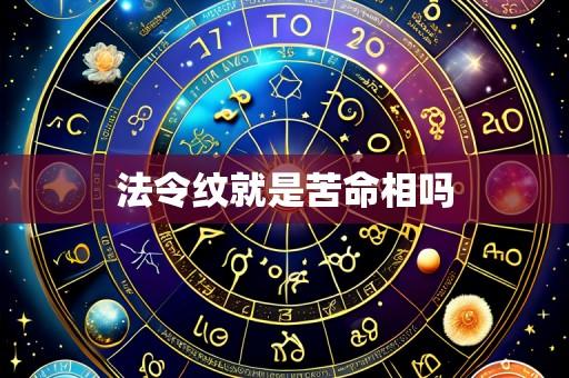 法令纹就是苦命相吗