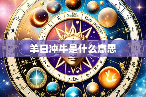 羊日冲牛是什么意思