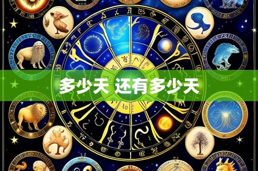 多少天 还有多少天
