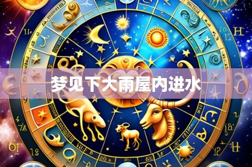 梦见下大雨屋内进水