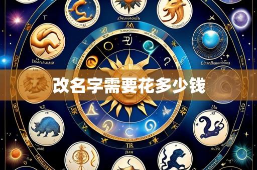 改名字需要花多少钱