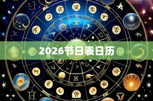 2026节日表日历
