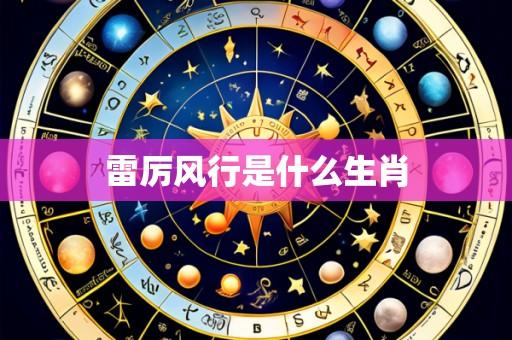 雷厉风行是什么生肖