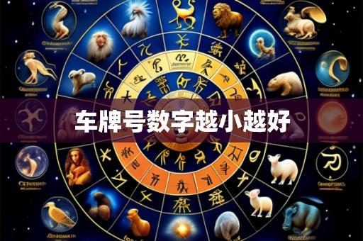 车牌号数字越小越好
