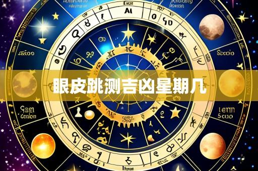 眼皮跳测吉凶星期几