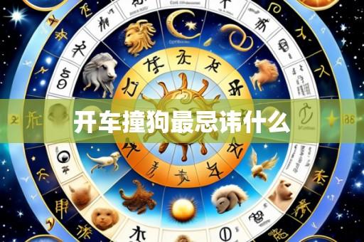 开车撞狗最忌讳什么