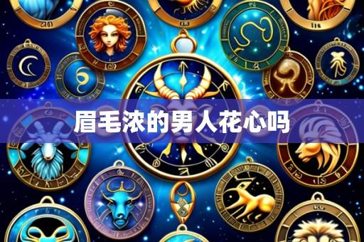 眉毛浓的男人花心吗