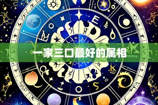 一家三口最好的属相