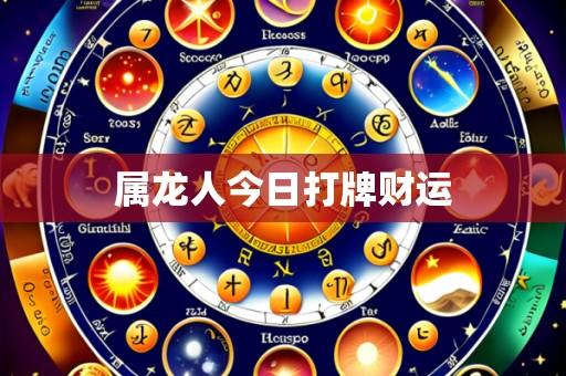 属龙人今日打牌财运