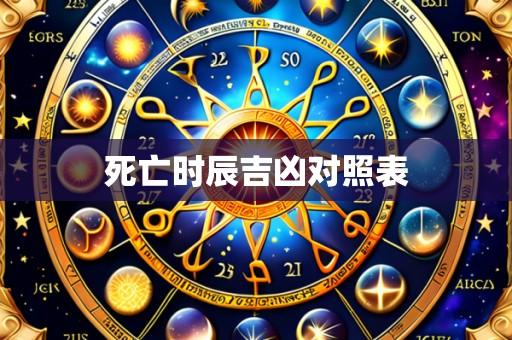 死亡时辰吉凶对照表