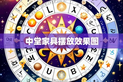 中堂家具摆放效果图